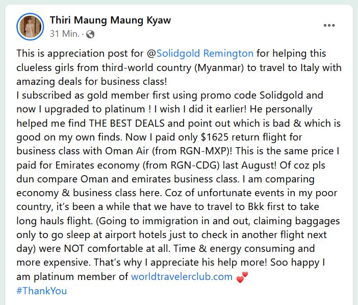 wtc testimonial